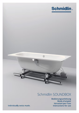 Bedienungsanleitung Schmidlin Soundbox