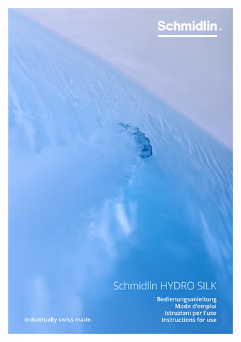 Bedienungsanleitung Schmidlin HYDRO SILK