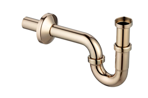 Viega siphon tubulaire, siphon Plus, laiton précieux (125165)